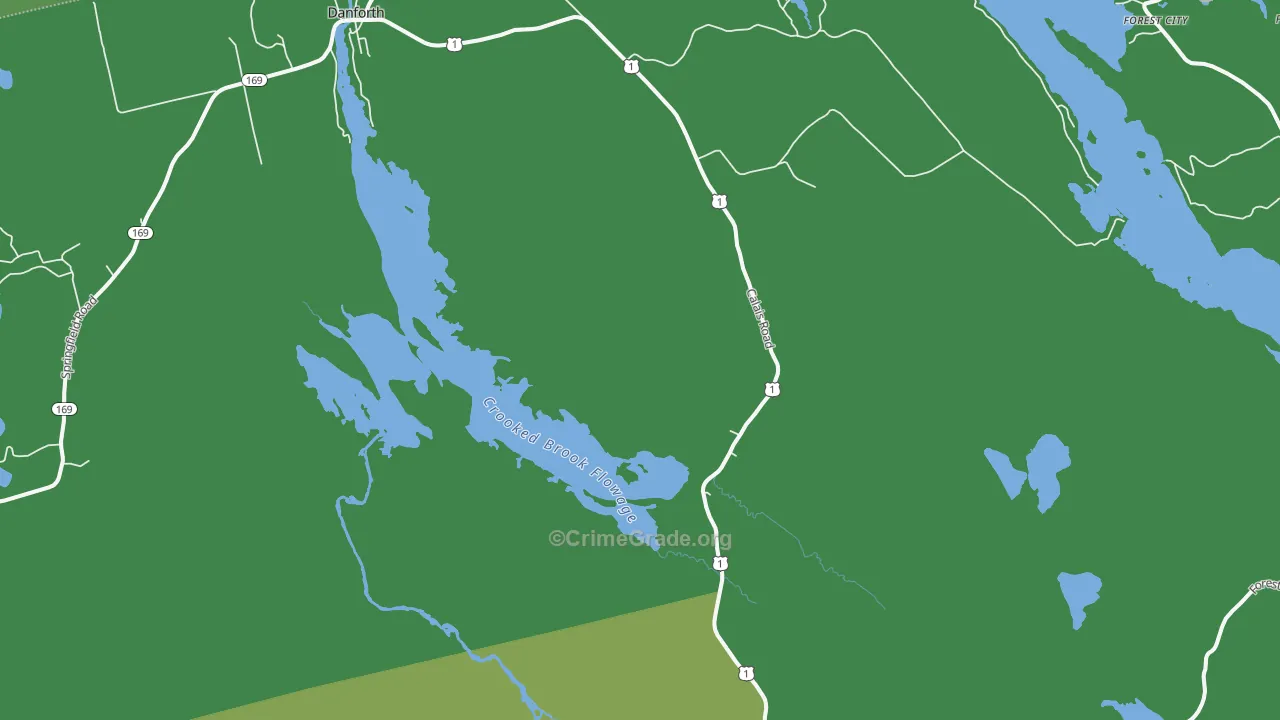 Eaton, ME Map of Vehicle Theft Rates