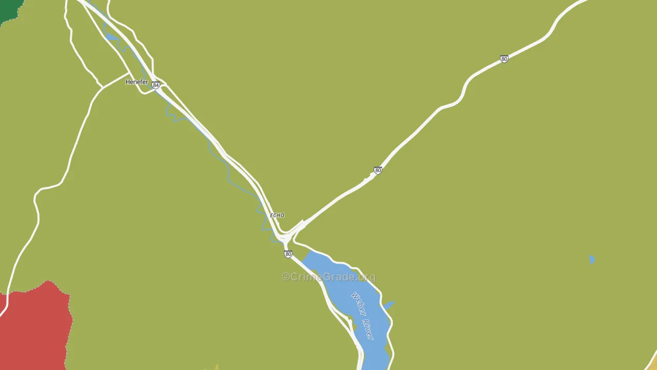 Echo, UT Map of Vehicle Theft Rates
