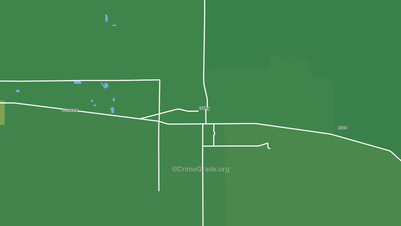 Eckley, CO Map of Vehicle Theft Rates