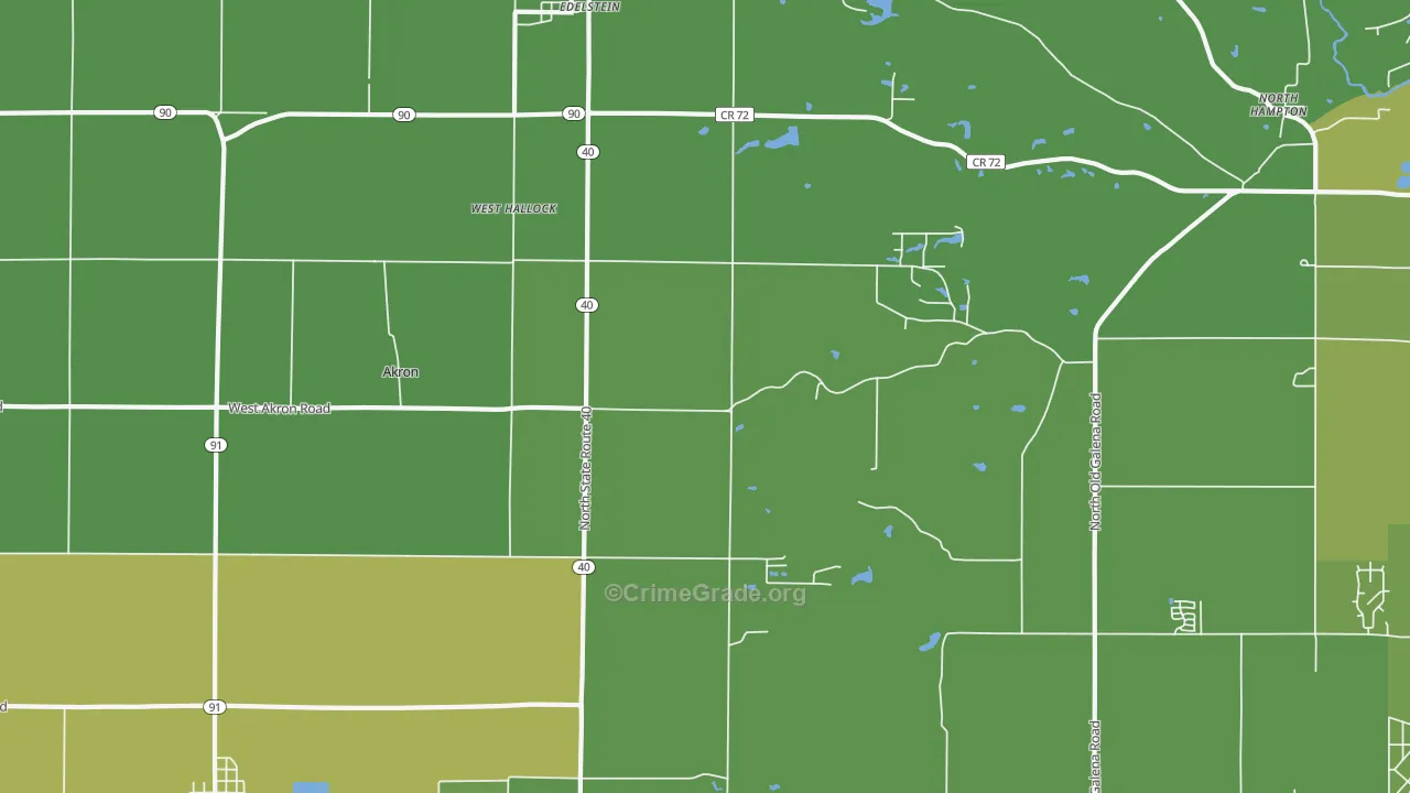 Edelstein, IL Map of Vehicle Theft Rates