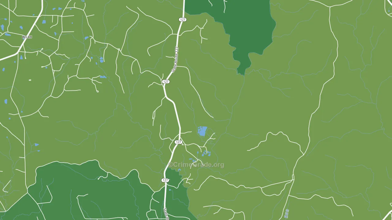 Eden, LA Map of Vehicle Theft Rates