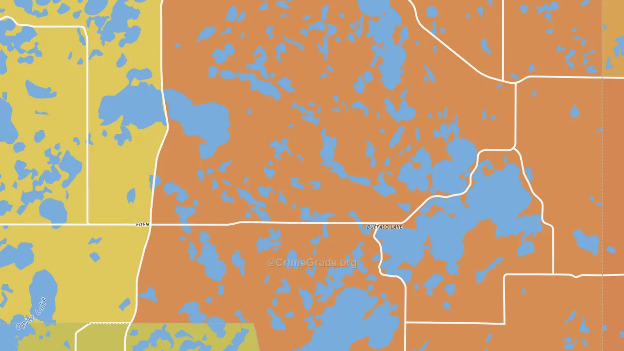 Eden, SD Map of Vehicle Theft Rates