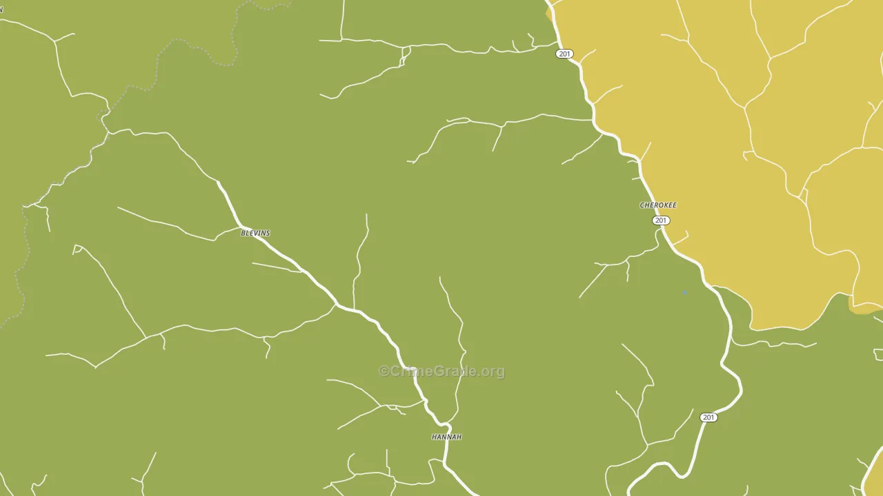 Edsel, KY Map of Vehicle Theft Rates