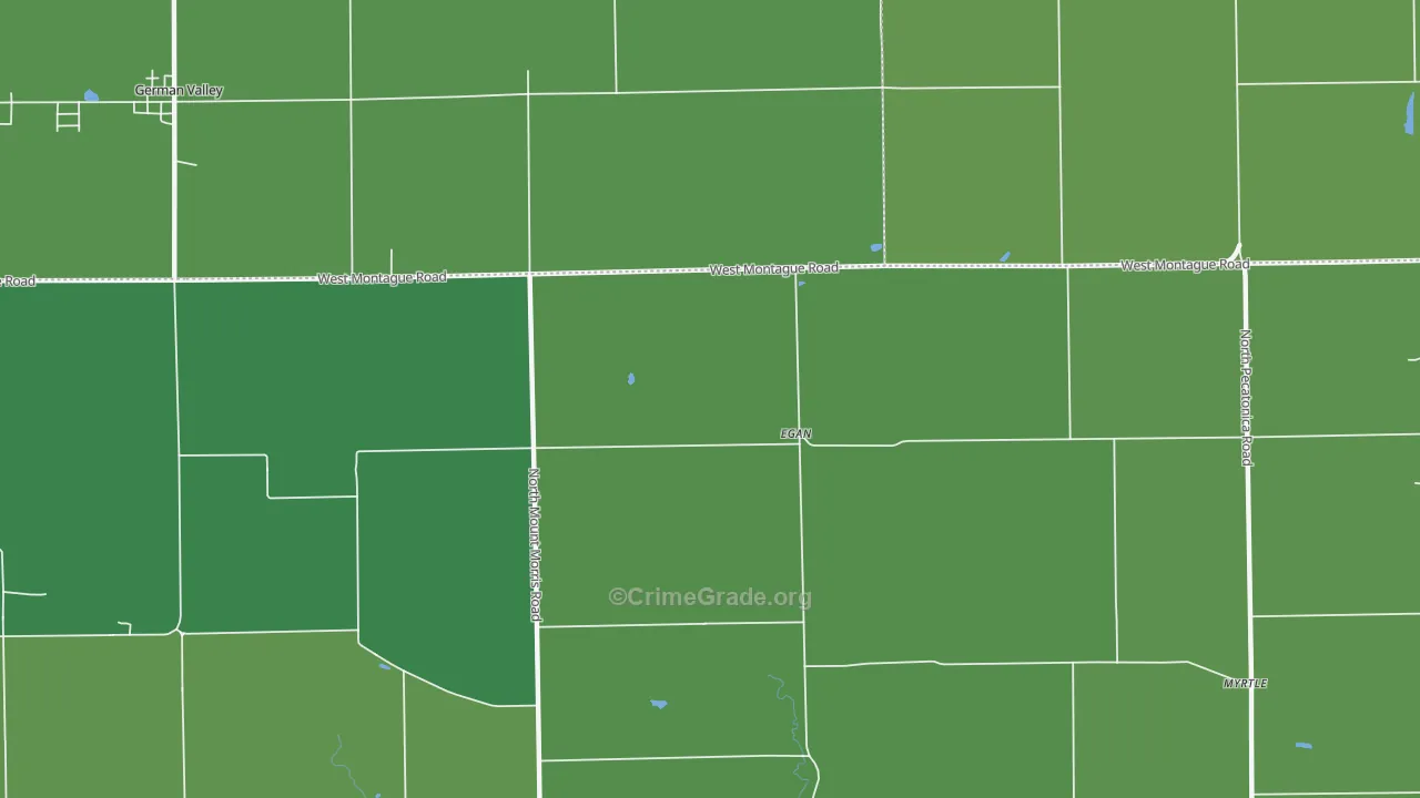 Egan, IL Map of Vehicle Theft Rates