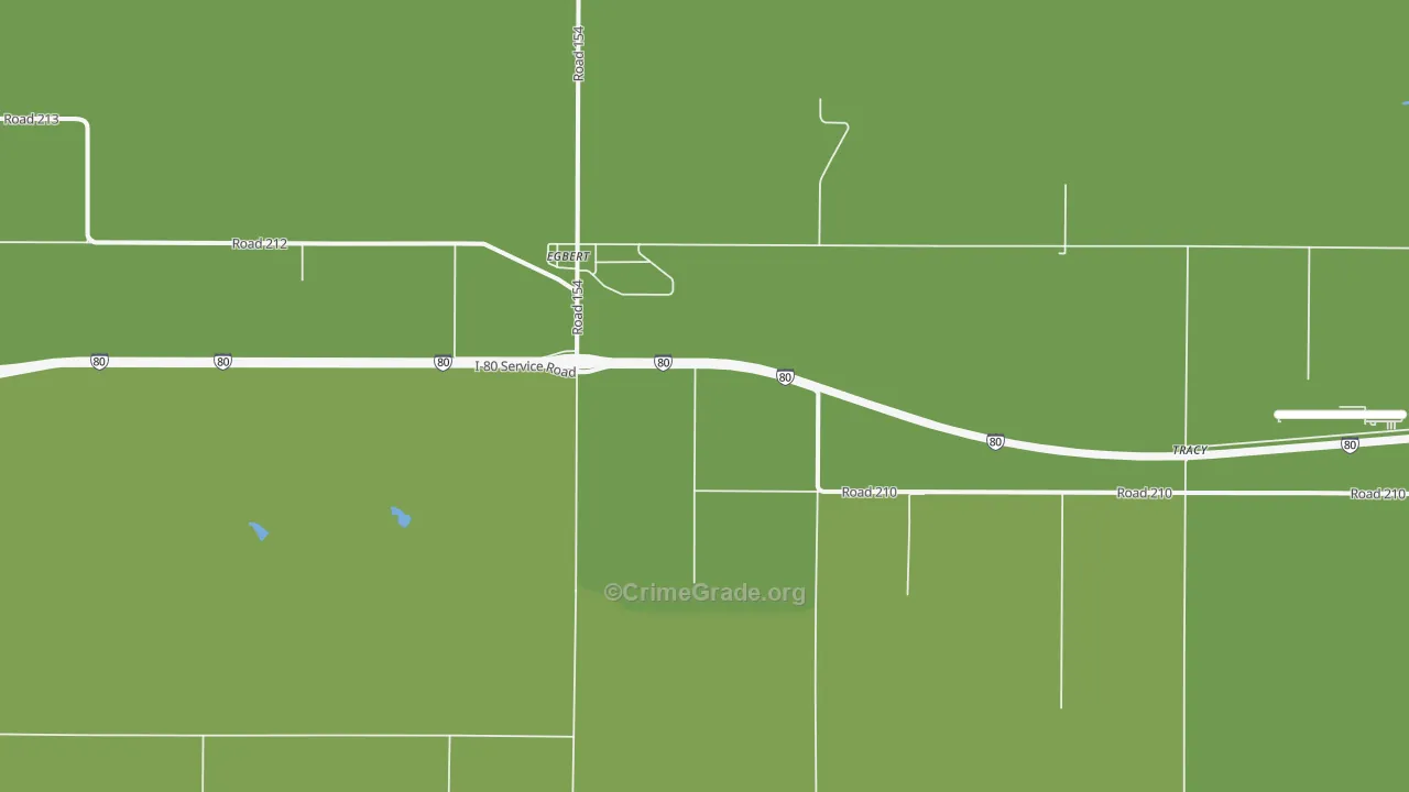 Egbert, WY Map of Vehicle Theft Rates