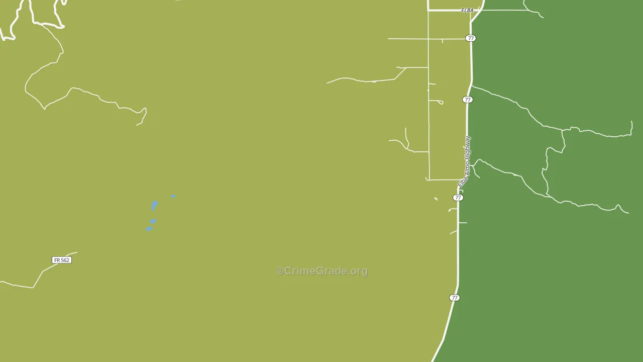 Elba, ID Map of Vehicle Theft Rates
