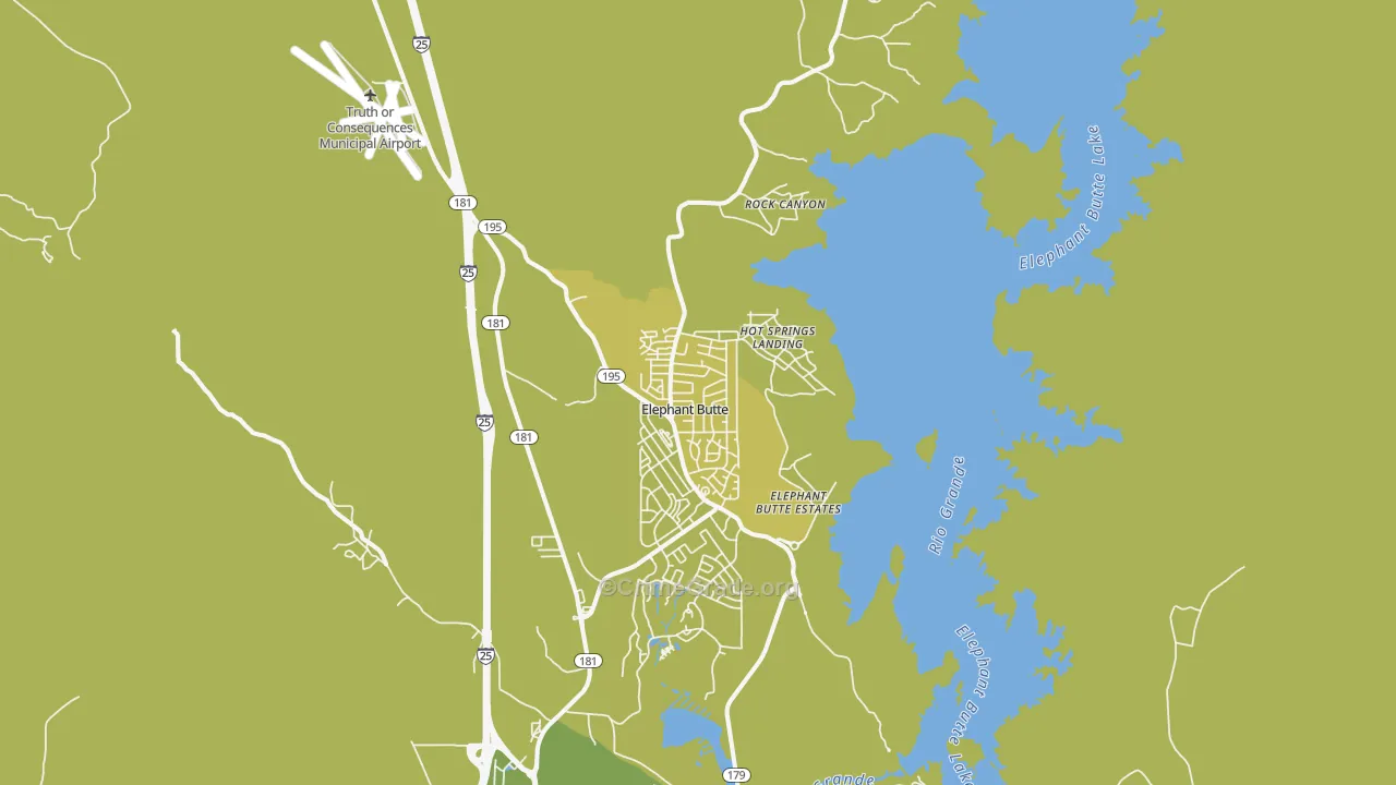 Elephant Butte, NM Map of Vehicle Theft Rates