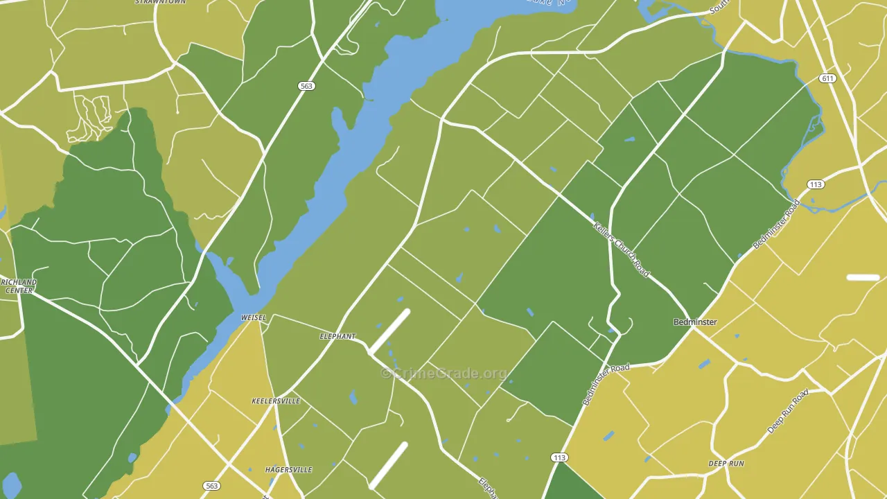 Elephant, PA Map of Vehicle Theft Rates