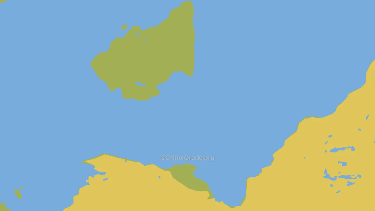 Elfin Cove, AK Map of Vehicle Theft Rates