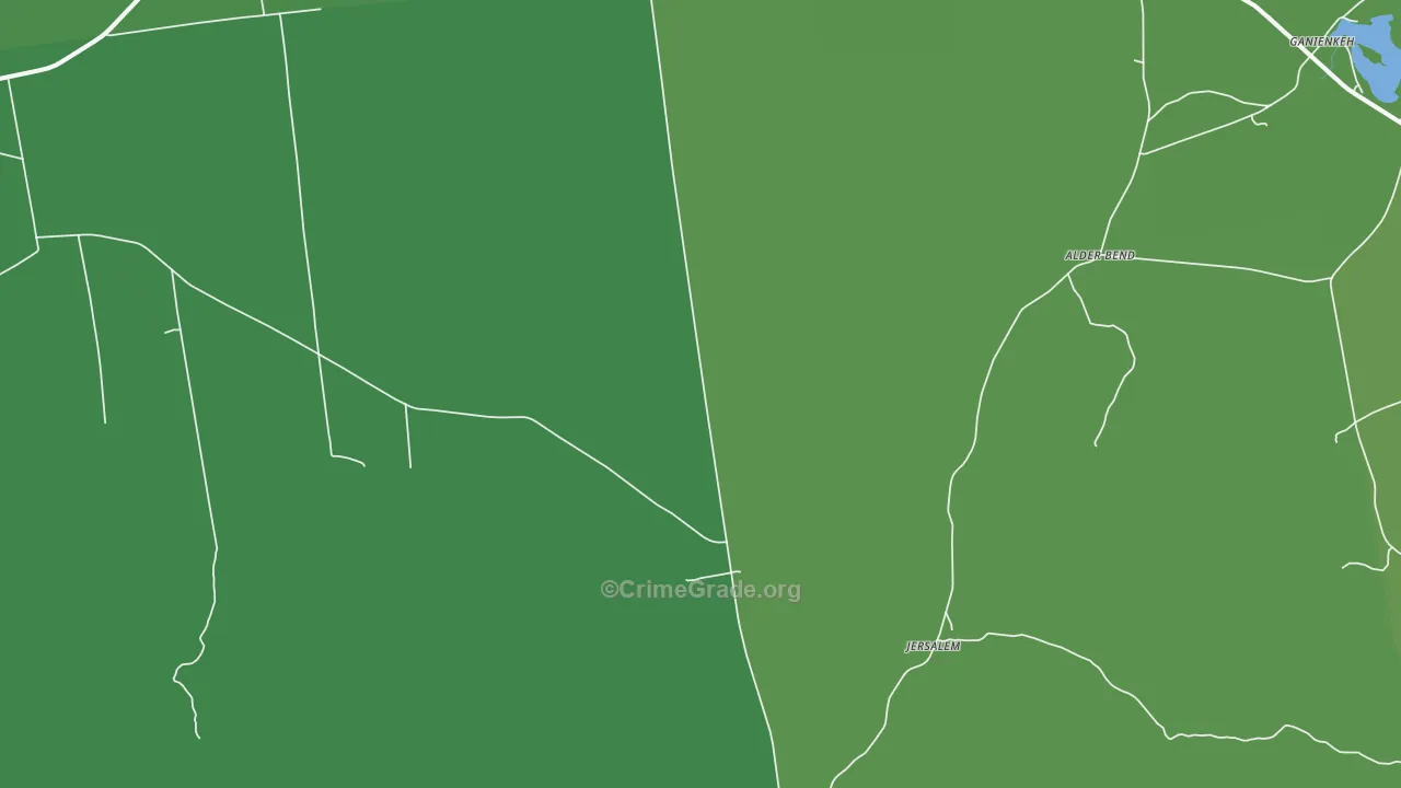 Ellenburg Depot, NY Map of Vehicle Theft Rates