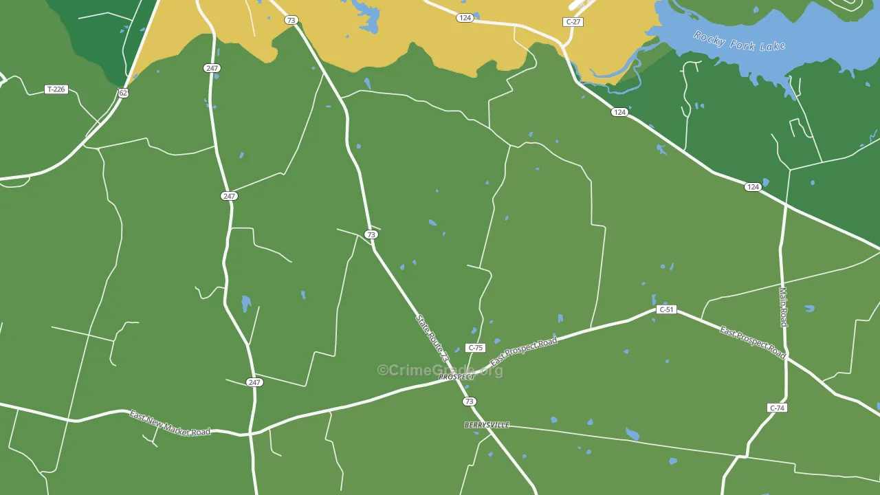 Elmville, OH Map of Vehicle Theft Rates