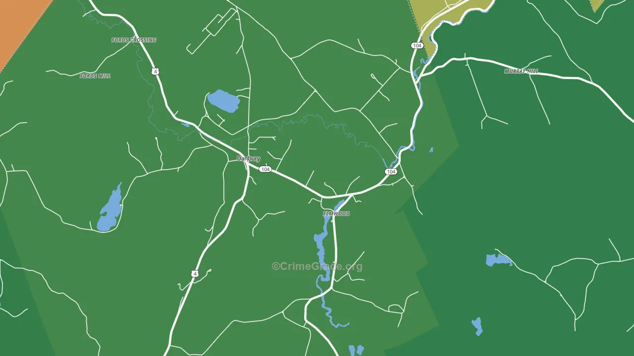 Elmwood, NH Map of Vehicle Theft Rates