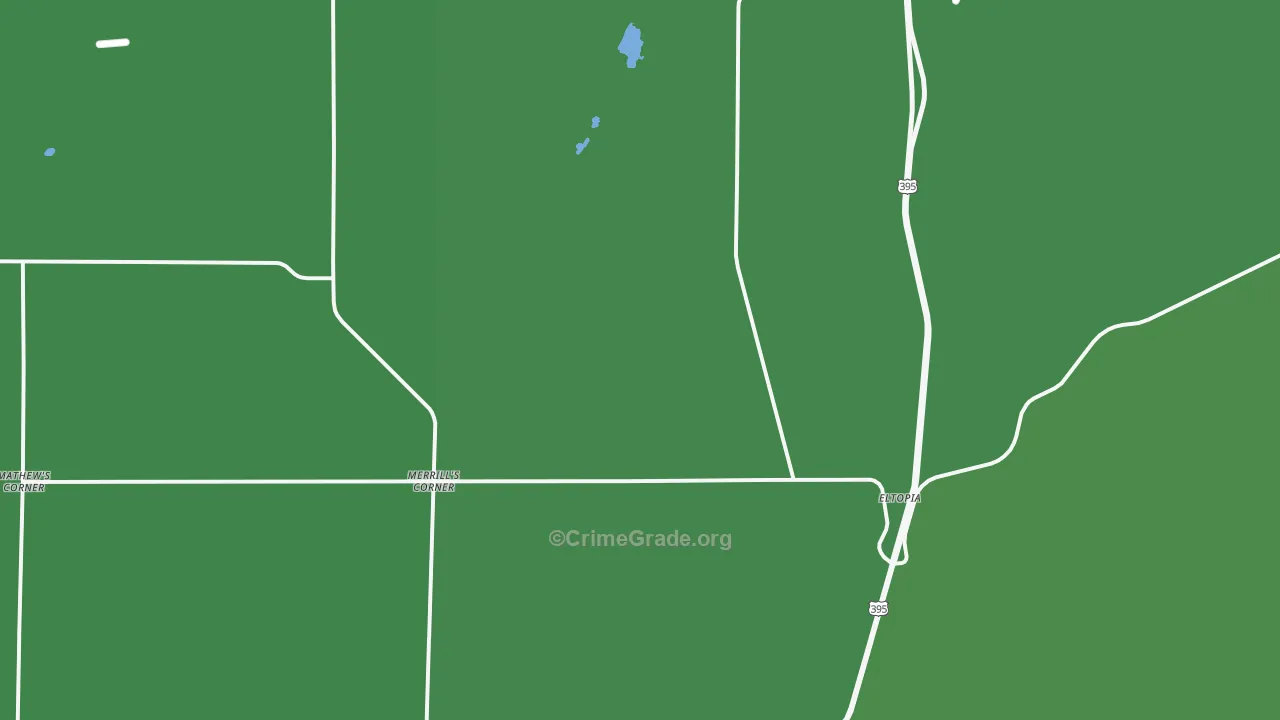 Eltopia, WA Map of Vehicle Theft Rates