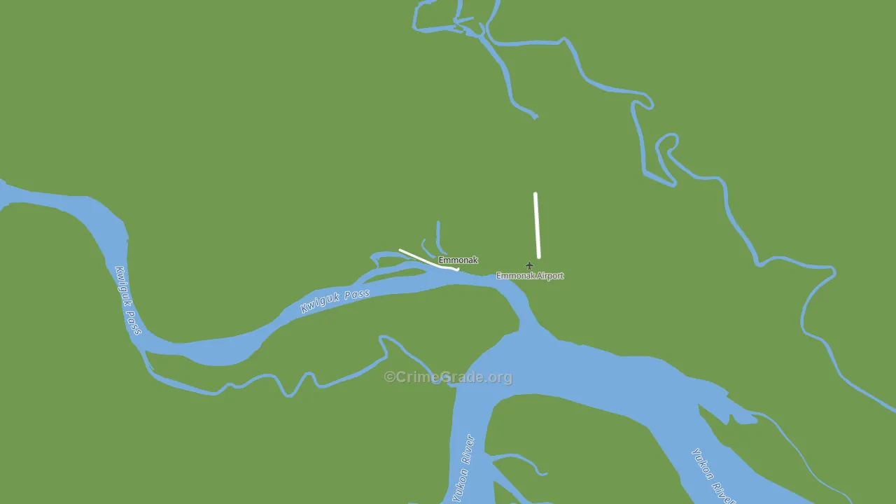 Emmonak, AK Map of Vehicle Theft Rates