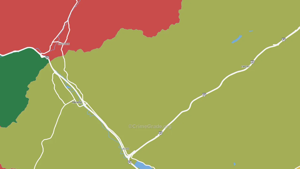 Emory, UT Map of Vehicle Theft Rates