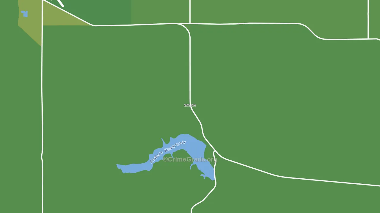 Enders, NE Map of Vehicle Theft Rates