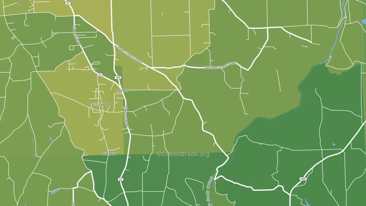 Energy, PA Map of Vehicle Theft Rates