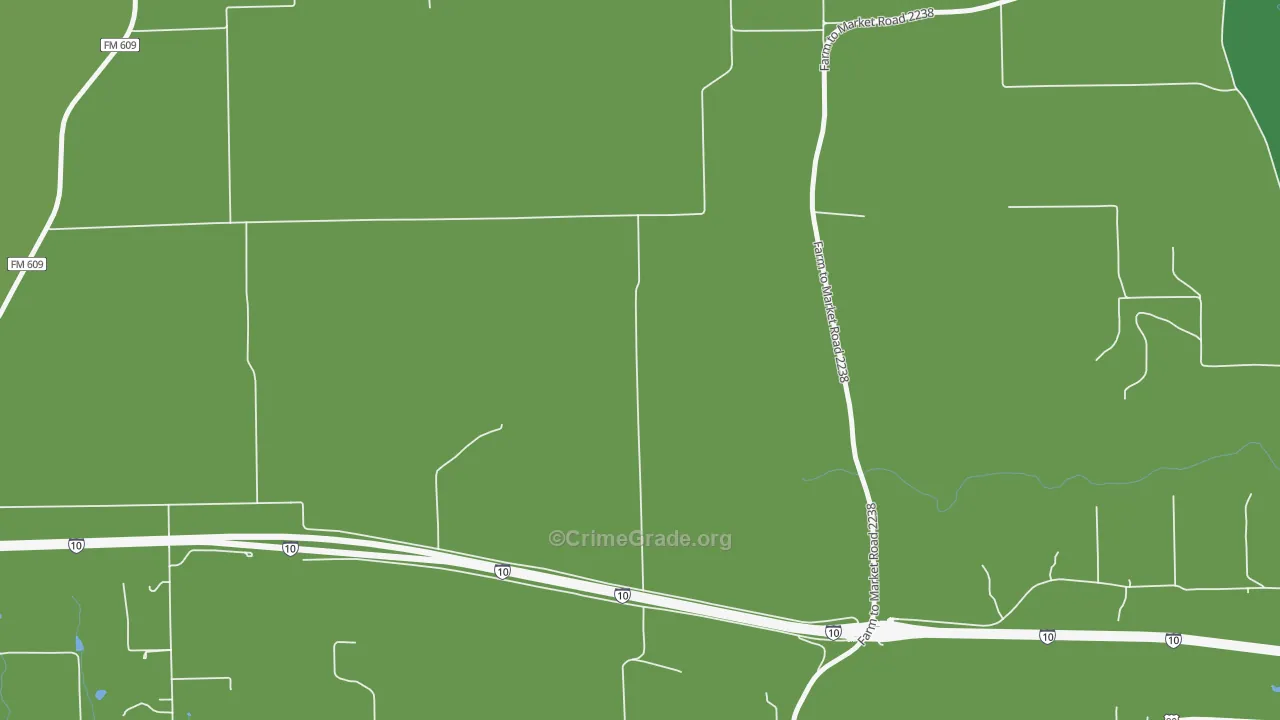 Engle, TX Map of Vehicle Theft Rates