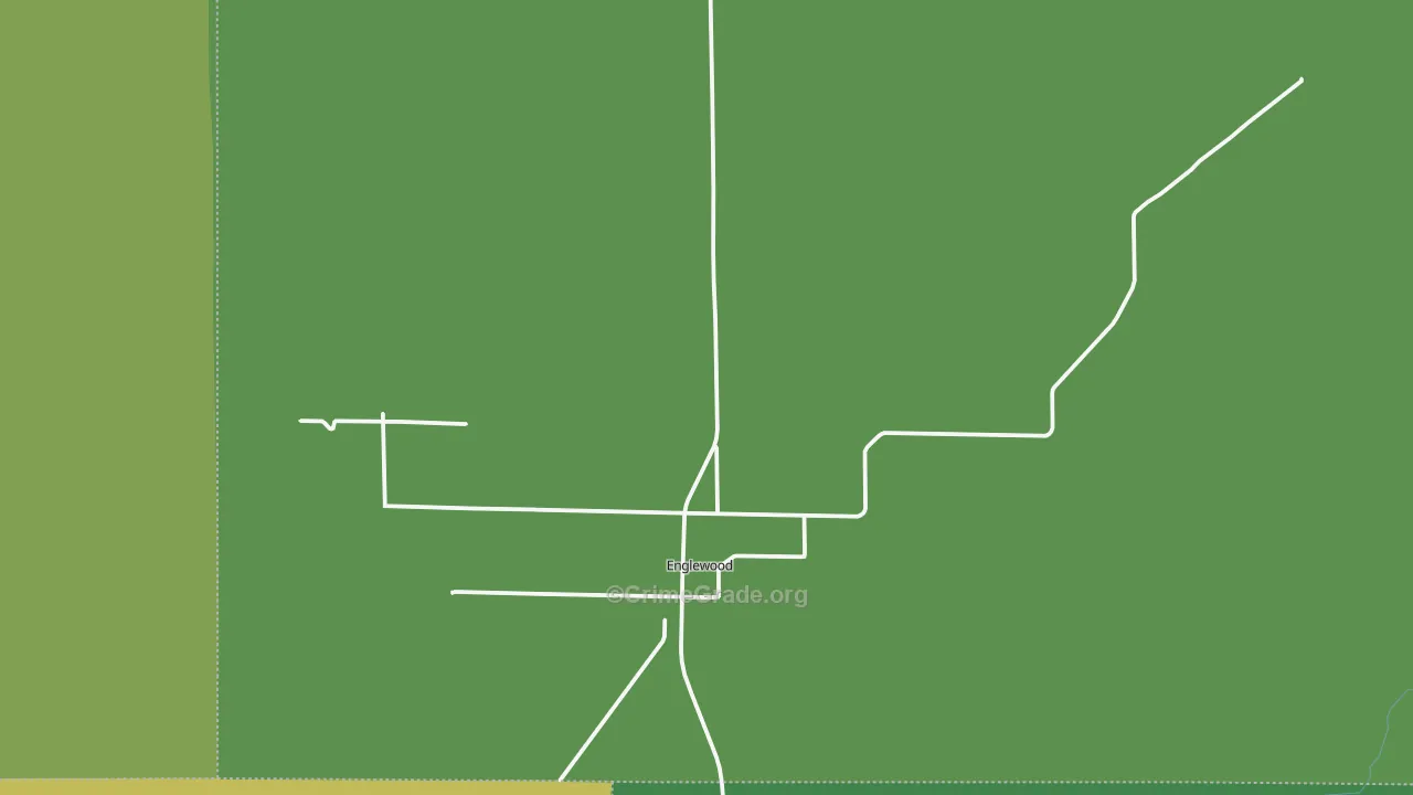 Englewood, KS Map of Vehicle Theft Rates