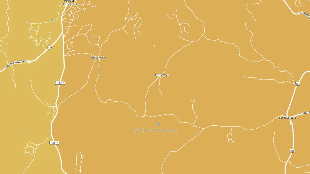 Englewood, SD Map of Vehicle Theft Rates