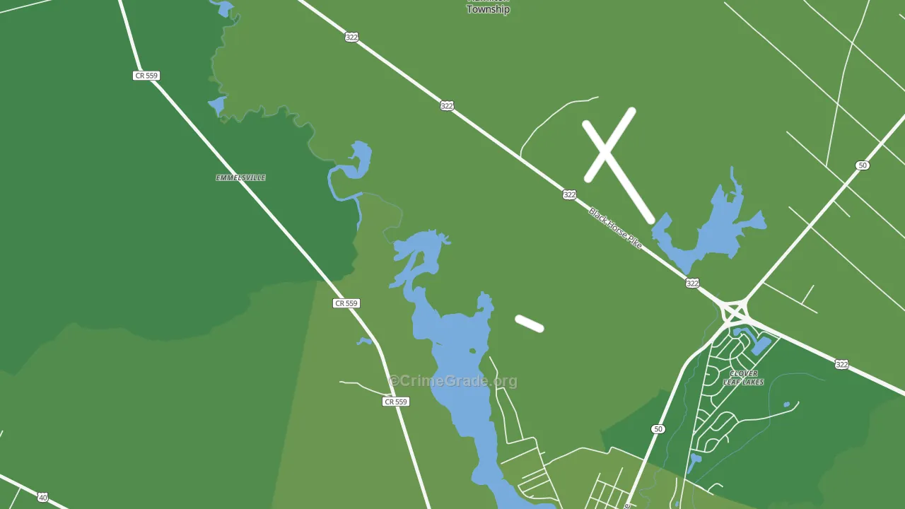 English Creek, NJ Map of Vehicle Theft Rates