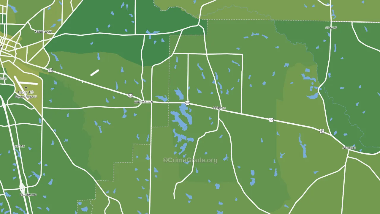 Enigma, GA Map of Vehicle Theft Rates