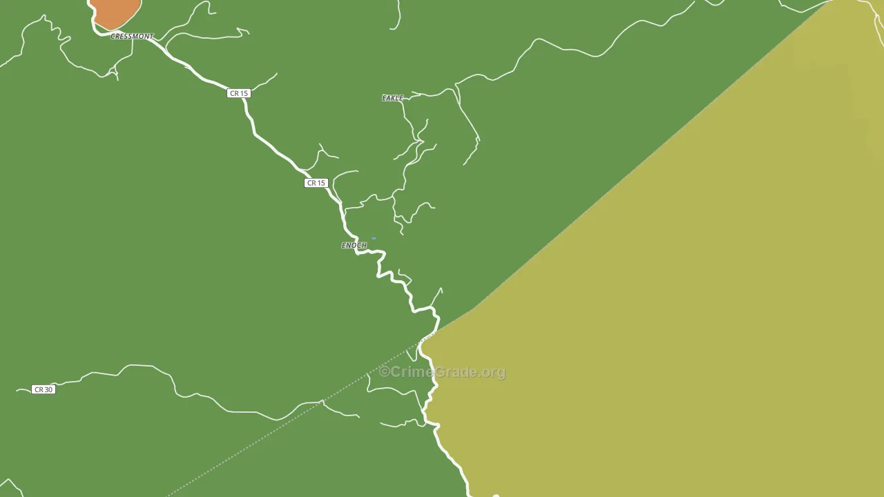 Enoch, WV Map of Vehicle Theft Rates