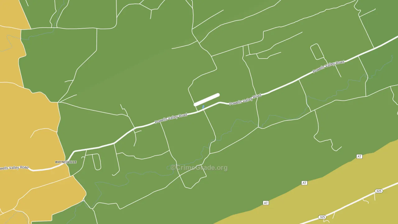 Enterline, PA Map of Vehicle Theft Rates
