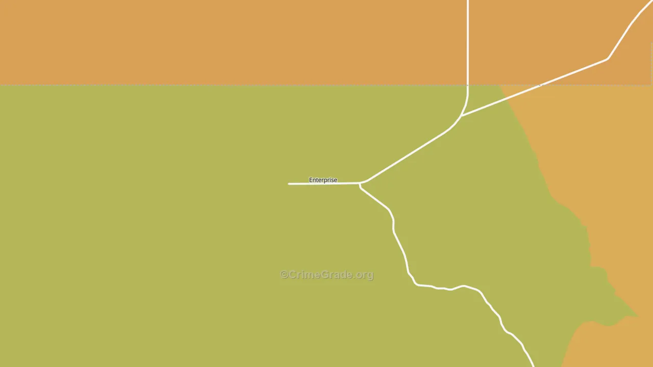 Enterprise, UT Map of Vehicle Theft Rates