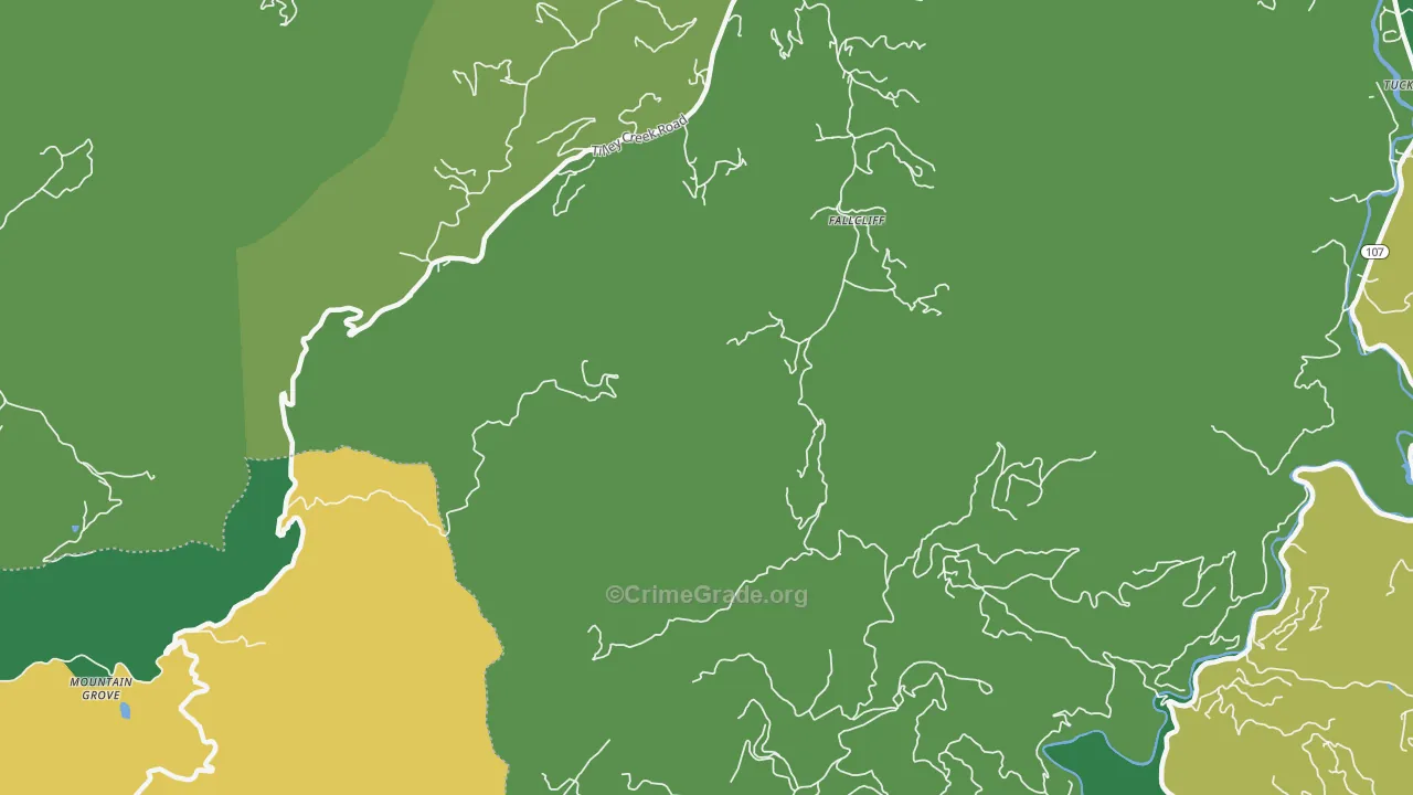 Erastus, NC Map of Vehicle Theft Rates