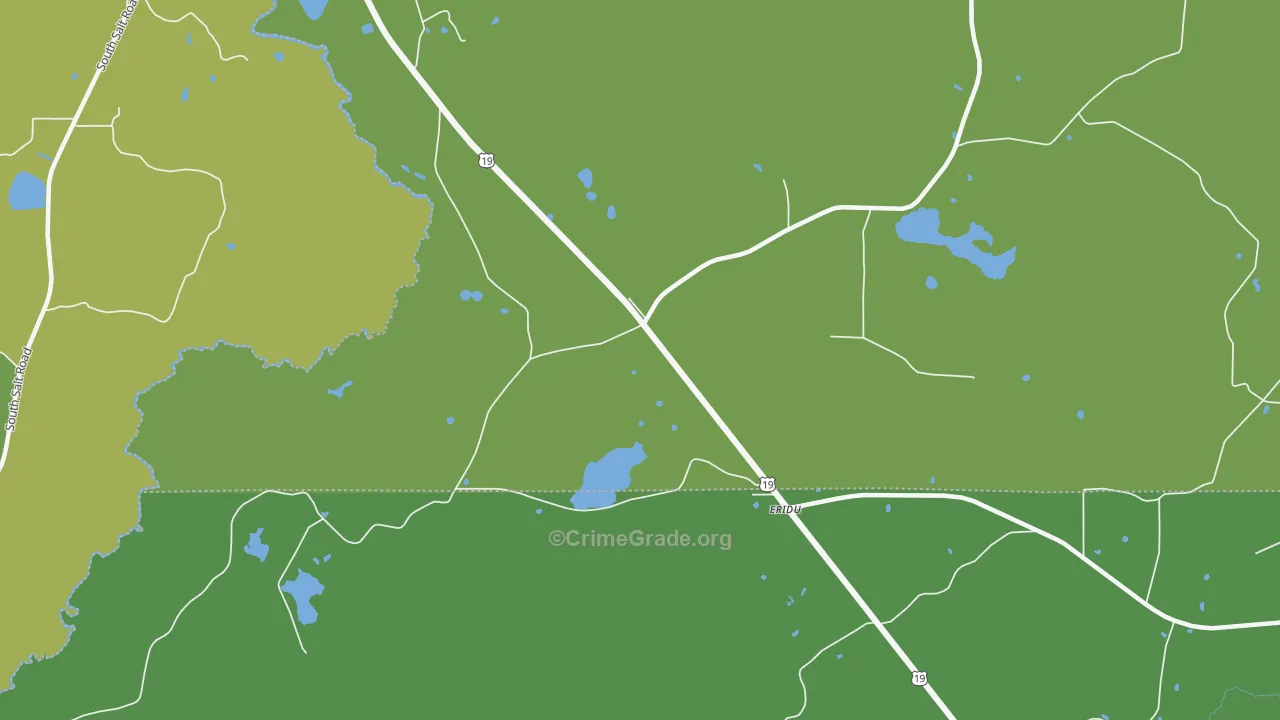 Eridu, FL Map of Vehicle Theft Rates