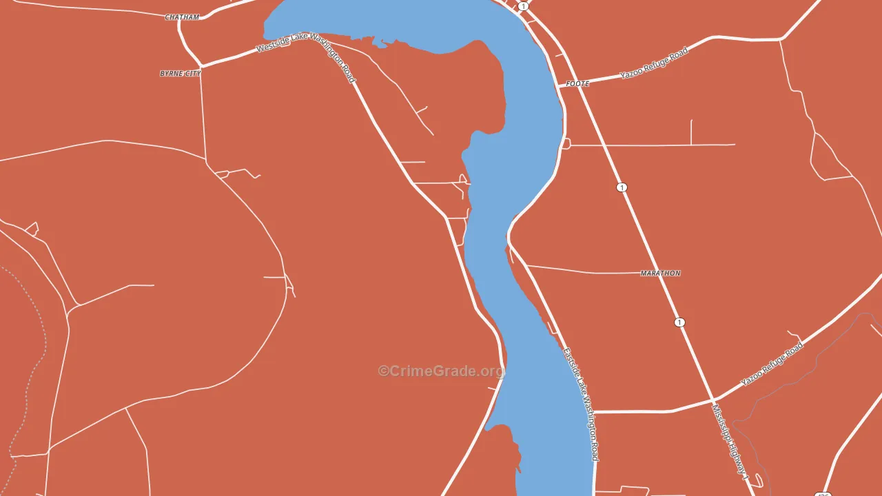 Erwin, MS Map of Vehicle Theft Rates