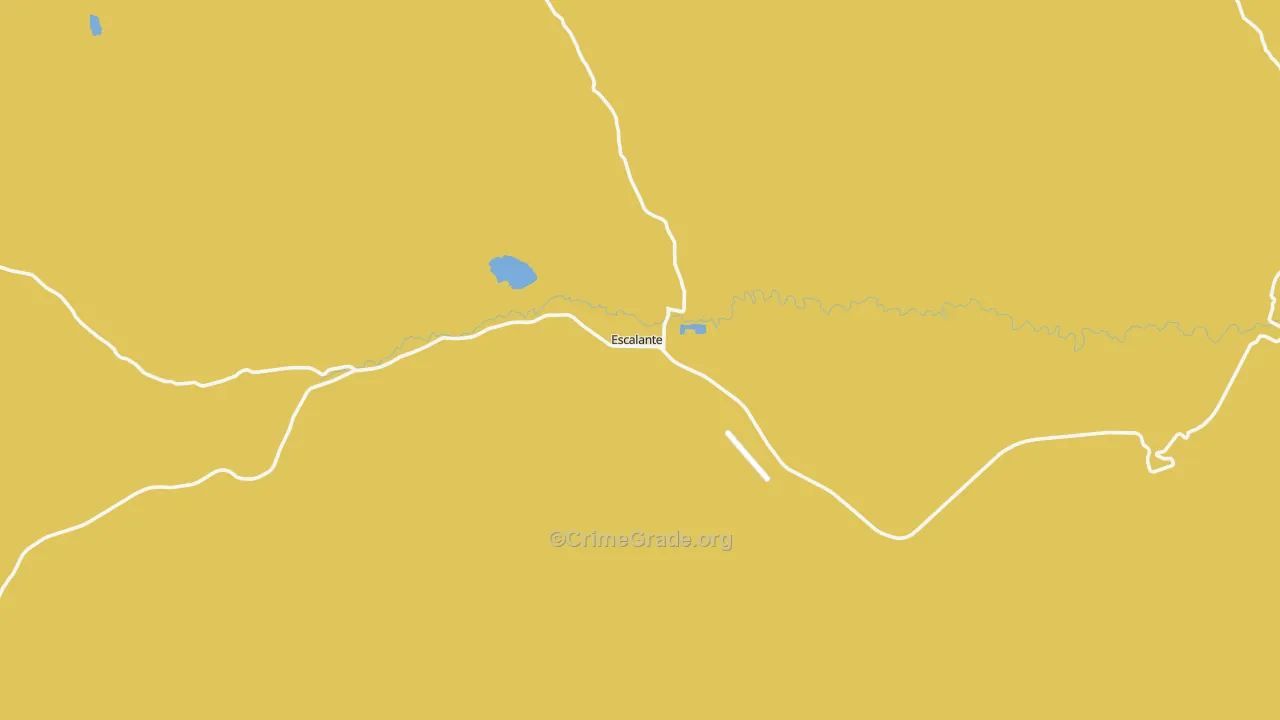 Escalante, UT Map of Vehicle Theft Rates