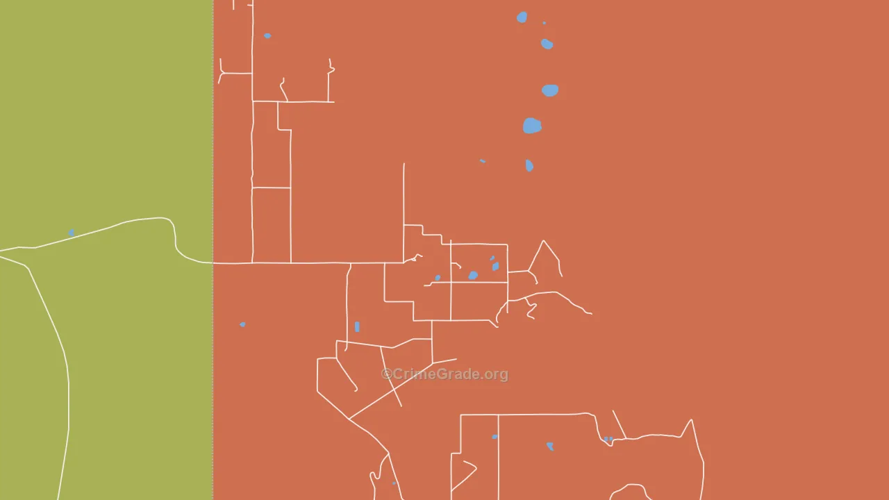 Escudilla Bonita, NM Map of Vehicle Theft Rates