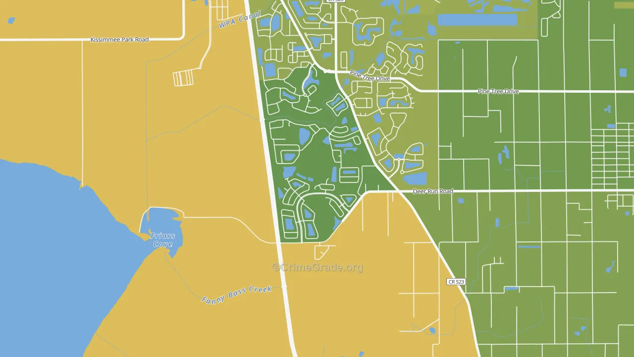 Esprit, St. Cloud, FL Map of Vehicle Theft Rates