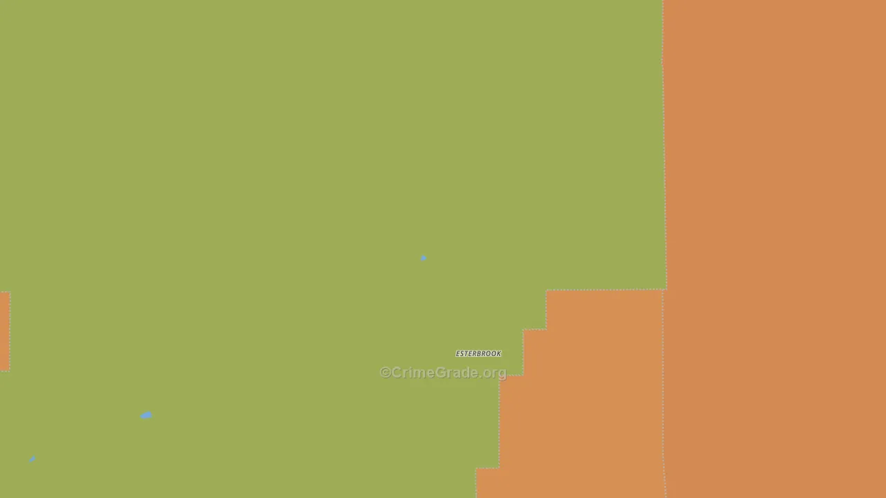 Esterbrook, WY Map of Vehicle Theft Rates