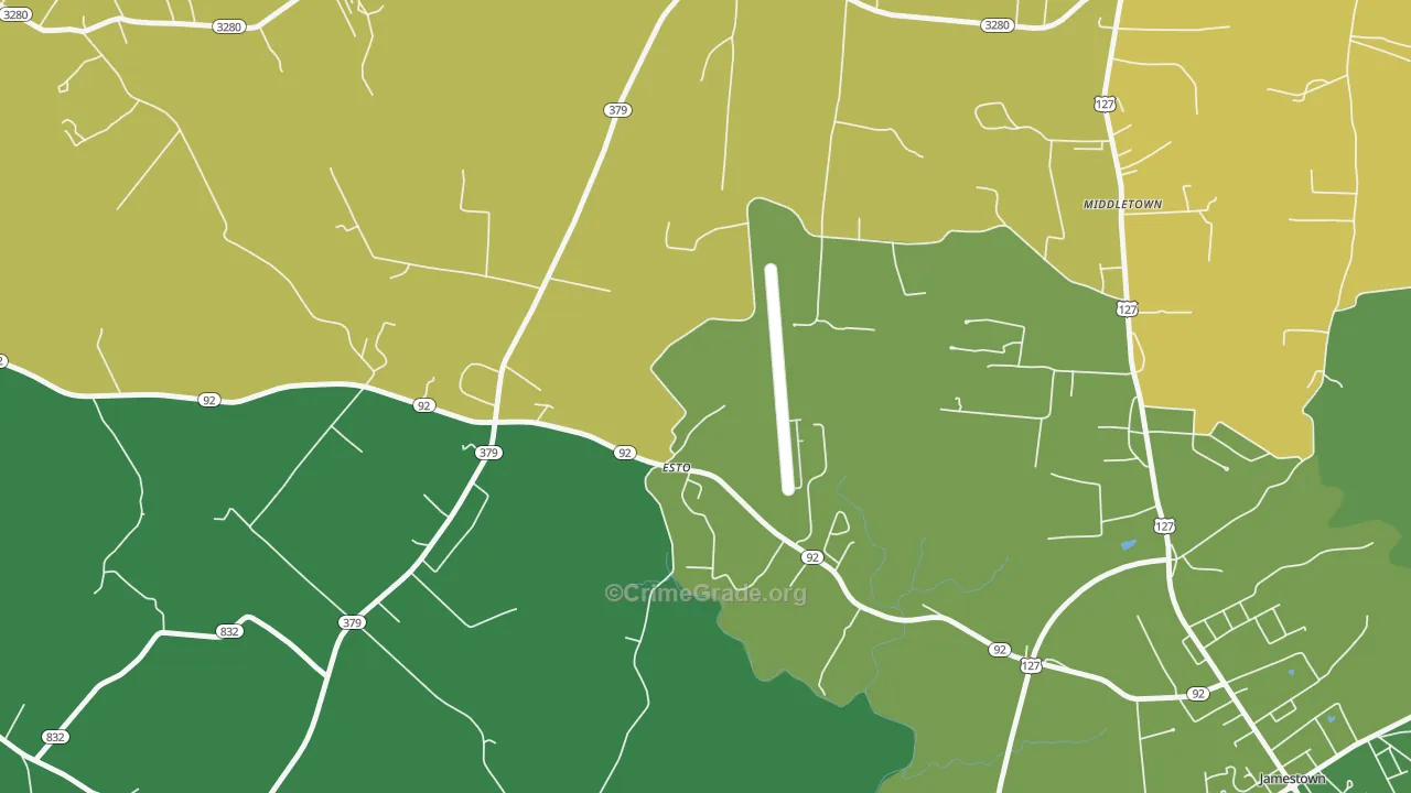Esto, KY Map of Vehicle Theft Rates