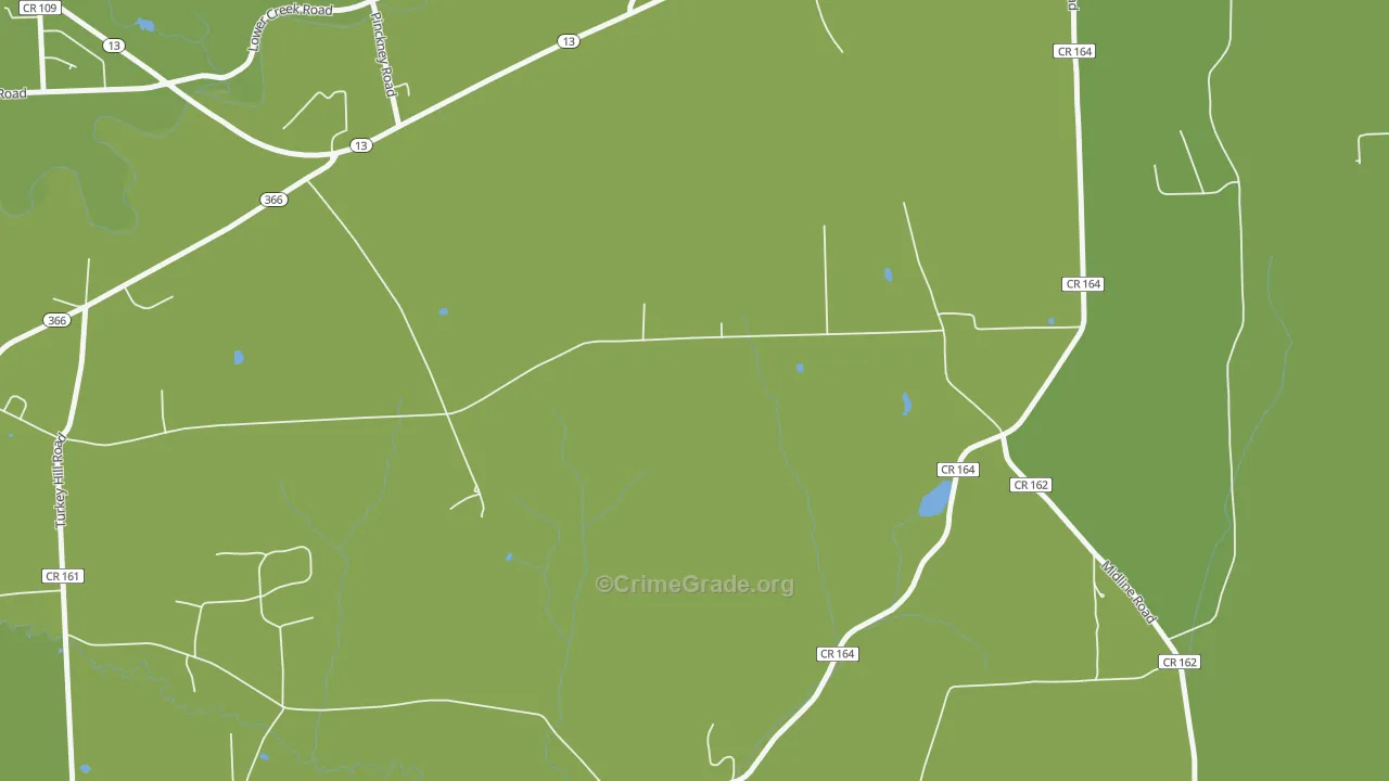 Etna, NY Map of Vehicle Theft Rates