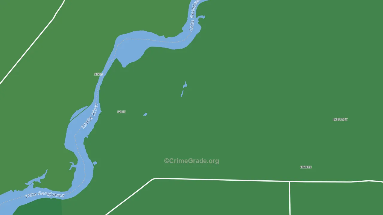 Eureka, WA Map of Vehicle Theft Rates