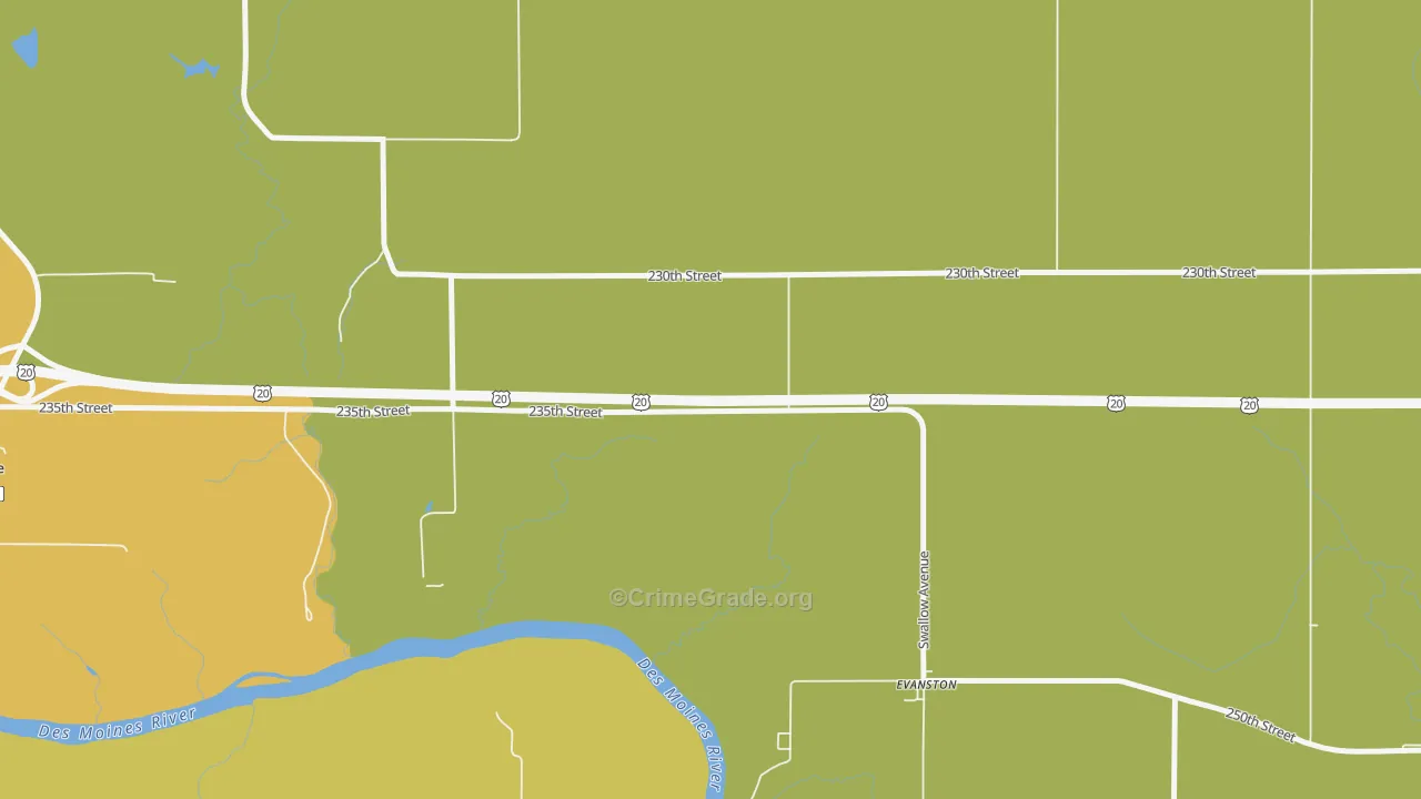 Evanston, IA Map of Vehicle Theft Rates