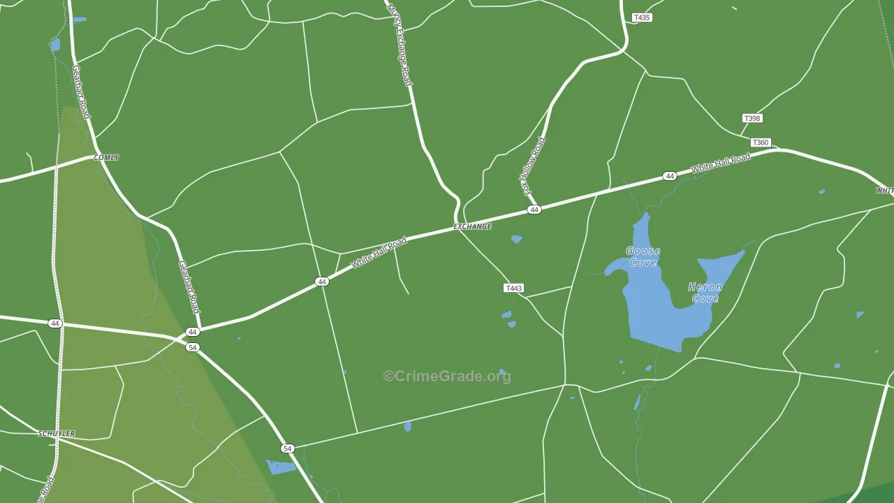 Exchange, PA Map of Vehicle Theft Rates