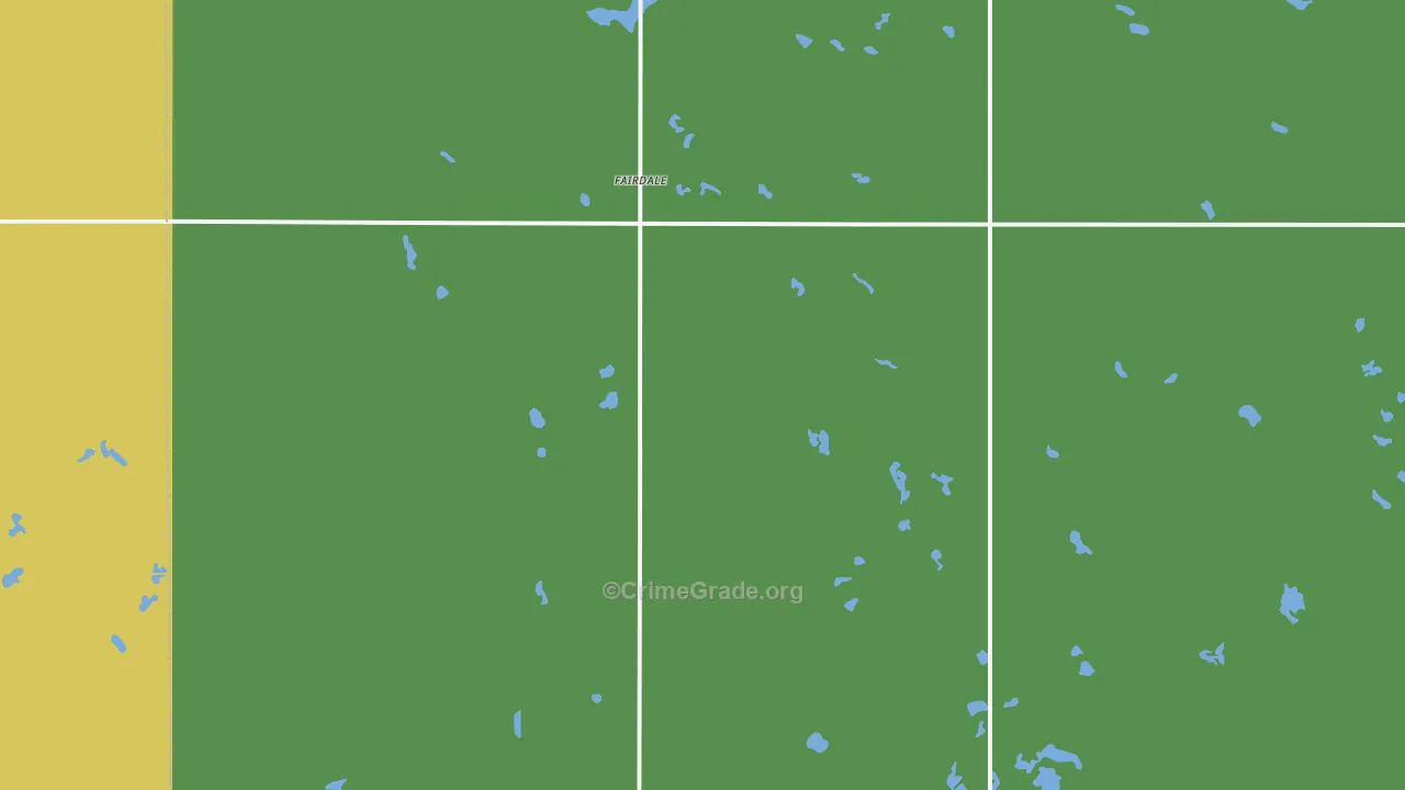 Fairdale, ND Map of Vehicle Theft Rates