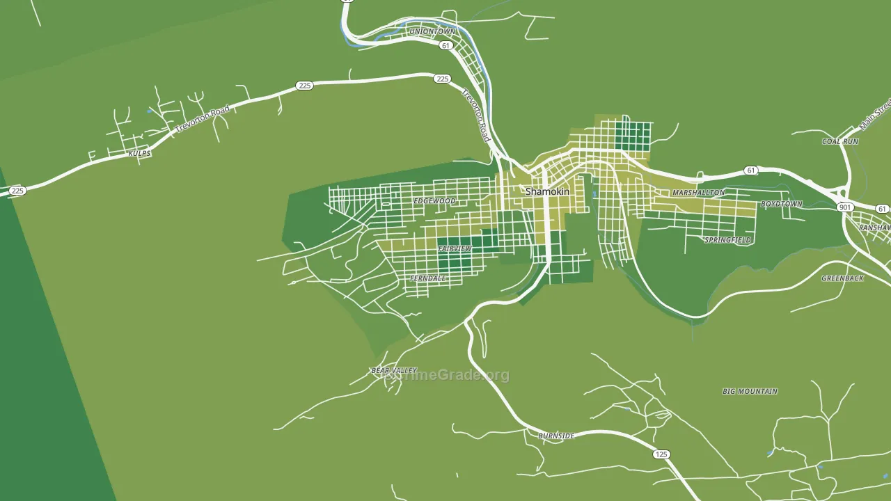 Fairview-Ferndale, PA Map of Vehicle Theft Rates