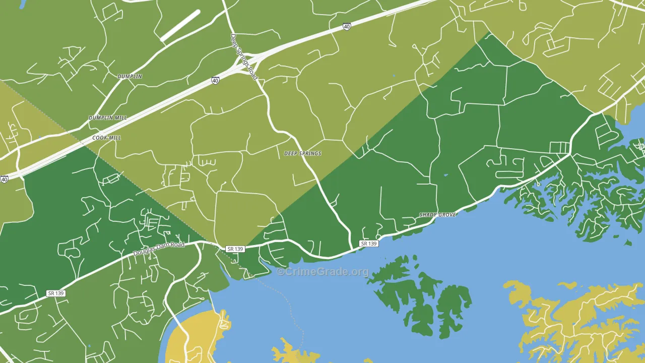Fairview Heights, TN Map of Vehicle Theft Rates