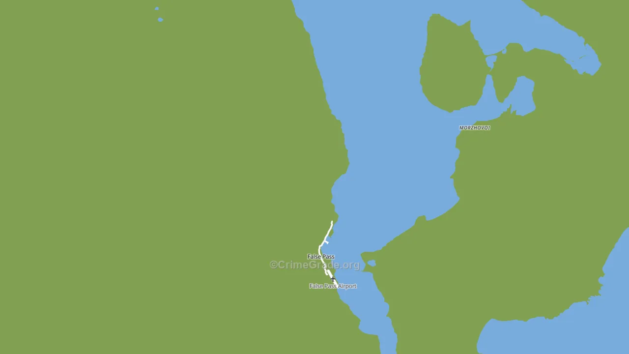 False Pass, AK Map of Vehicle Theft Rates