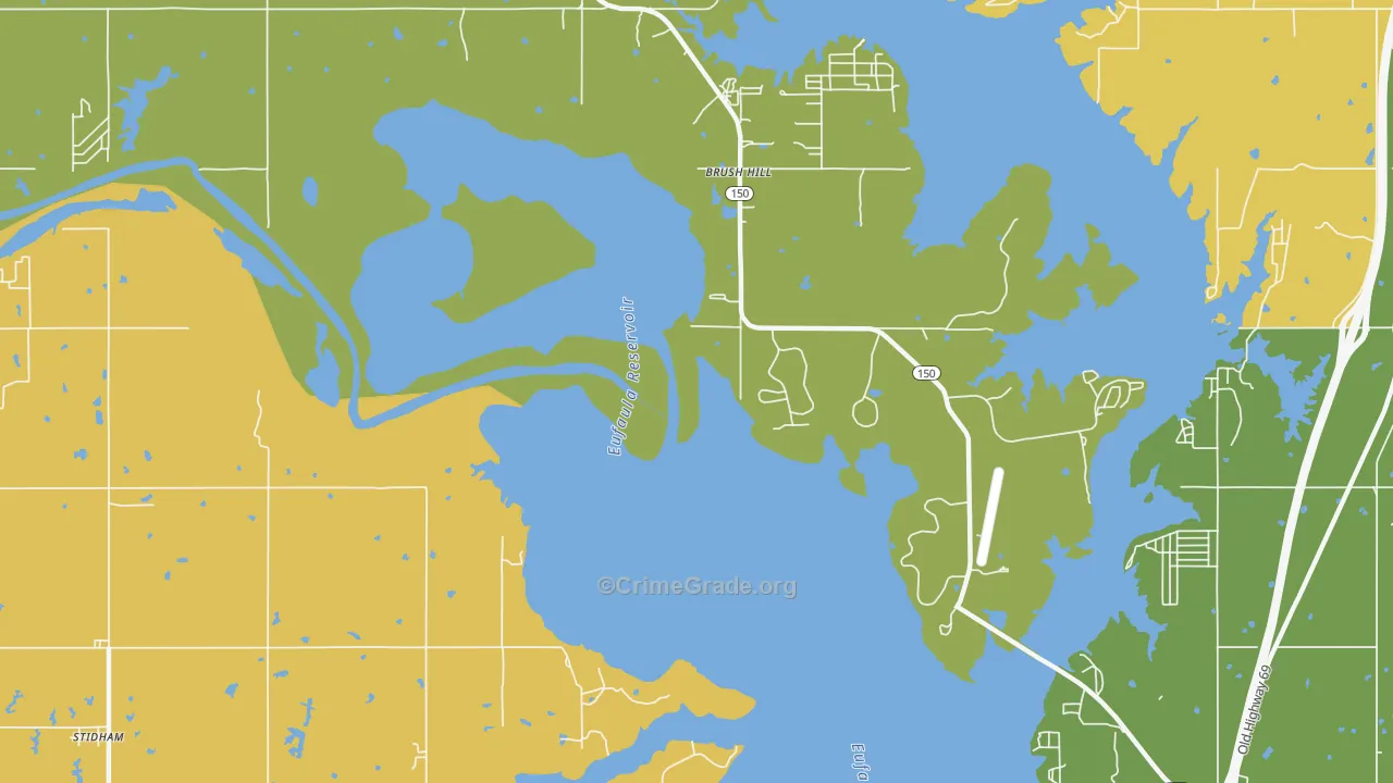 Fame, OK Map of Vehicle Theft Rates