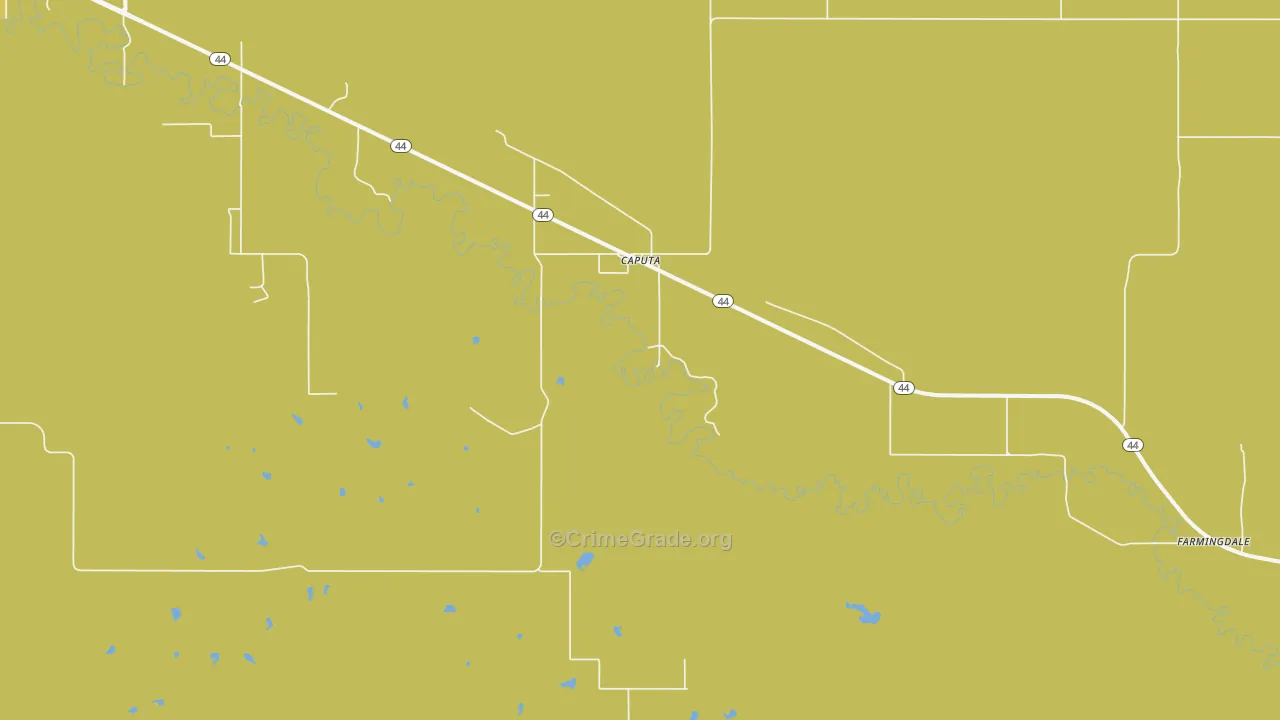 Farmingdale, SD Map of Vehicle Theft Rates