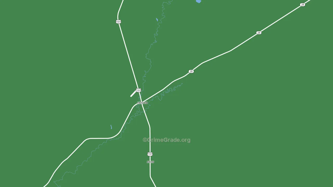 Farson, WY Map of Vehicle Theft Rates