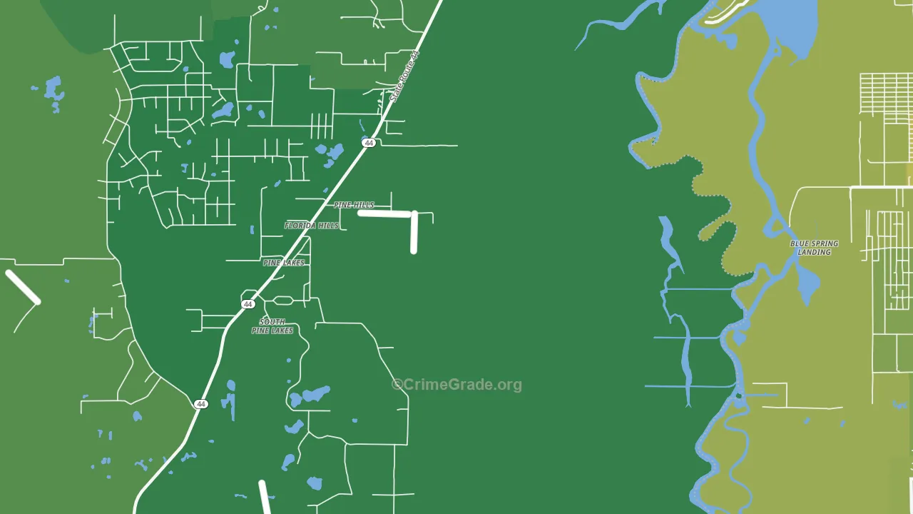 Fatio, FL Map of Vehicle Theft Rates