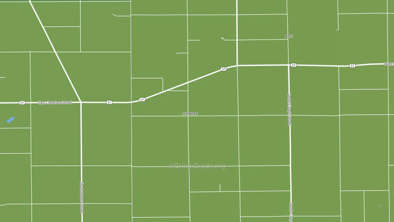 Fenmore, MI Map of Vehicle Theft Rates